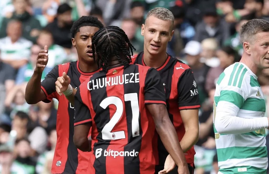 Chukwueze Shines With Assist as AC Milan Fight Back to Hold Celtic