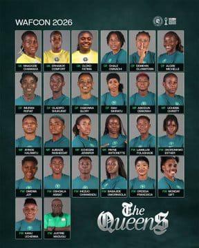 Madugu Unveils 25-Player Super Falcons Squad for 2026 WAFCON