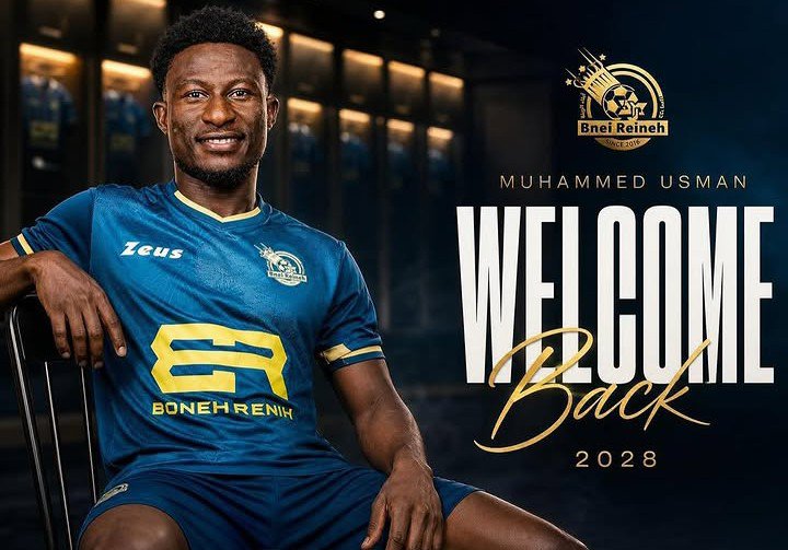 Super Eagles Midfielder Usman Mohammed Rejoins Maccabi Bnei Reineh on Two-Year Deal