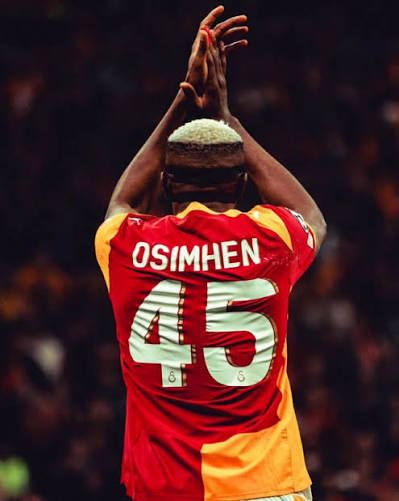 Osimhen rejects Galatasaray’s No. 9 shirt, insists on keeping No. 45