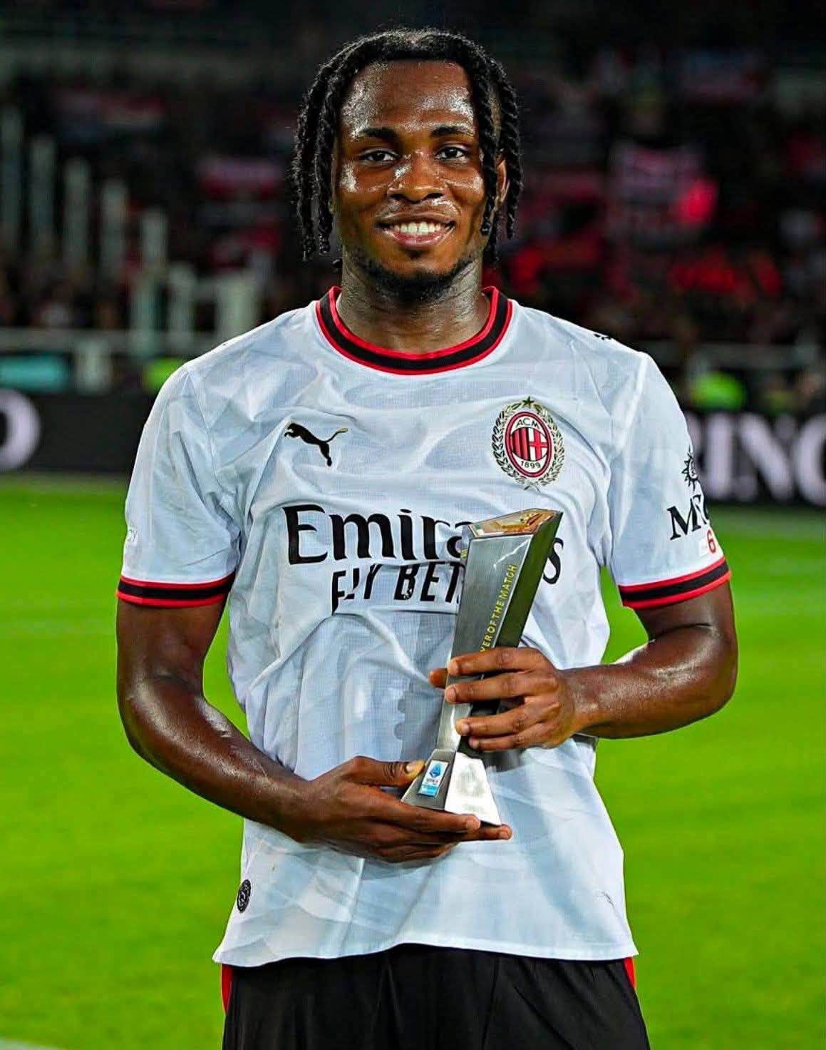 Chukwueze Named Man of the Match in Milan’s Serie A Victory