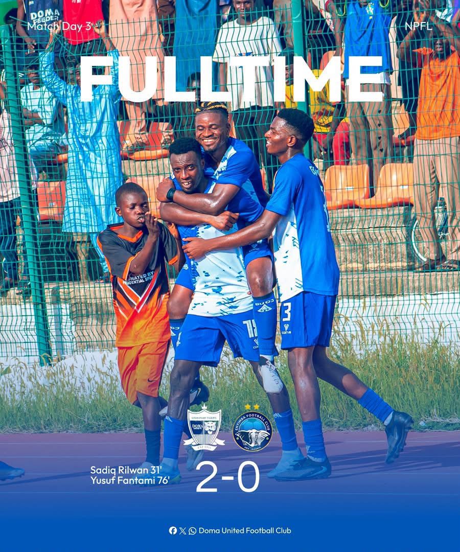 Doma United Shock Enyimba to Maintain Perfect NPFL Start