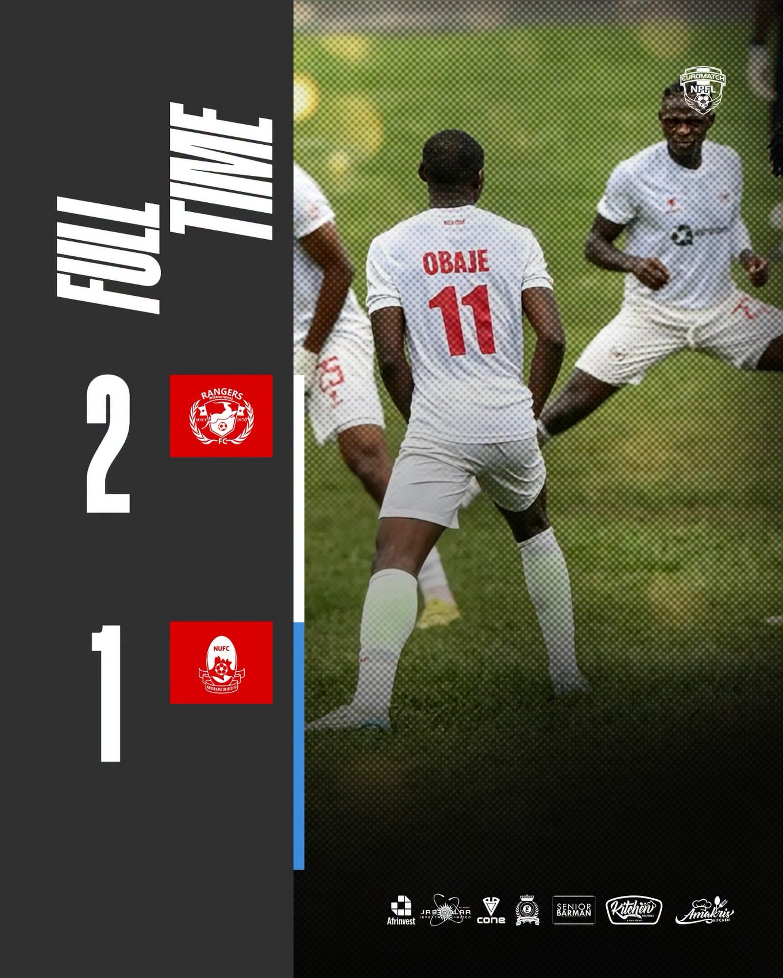 Rangers Secure First NPFL Win of the Season Against Nasarawa United
