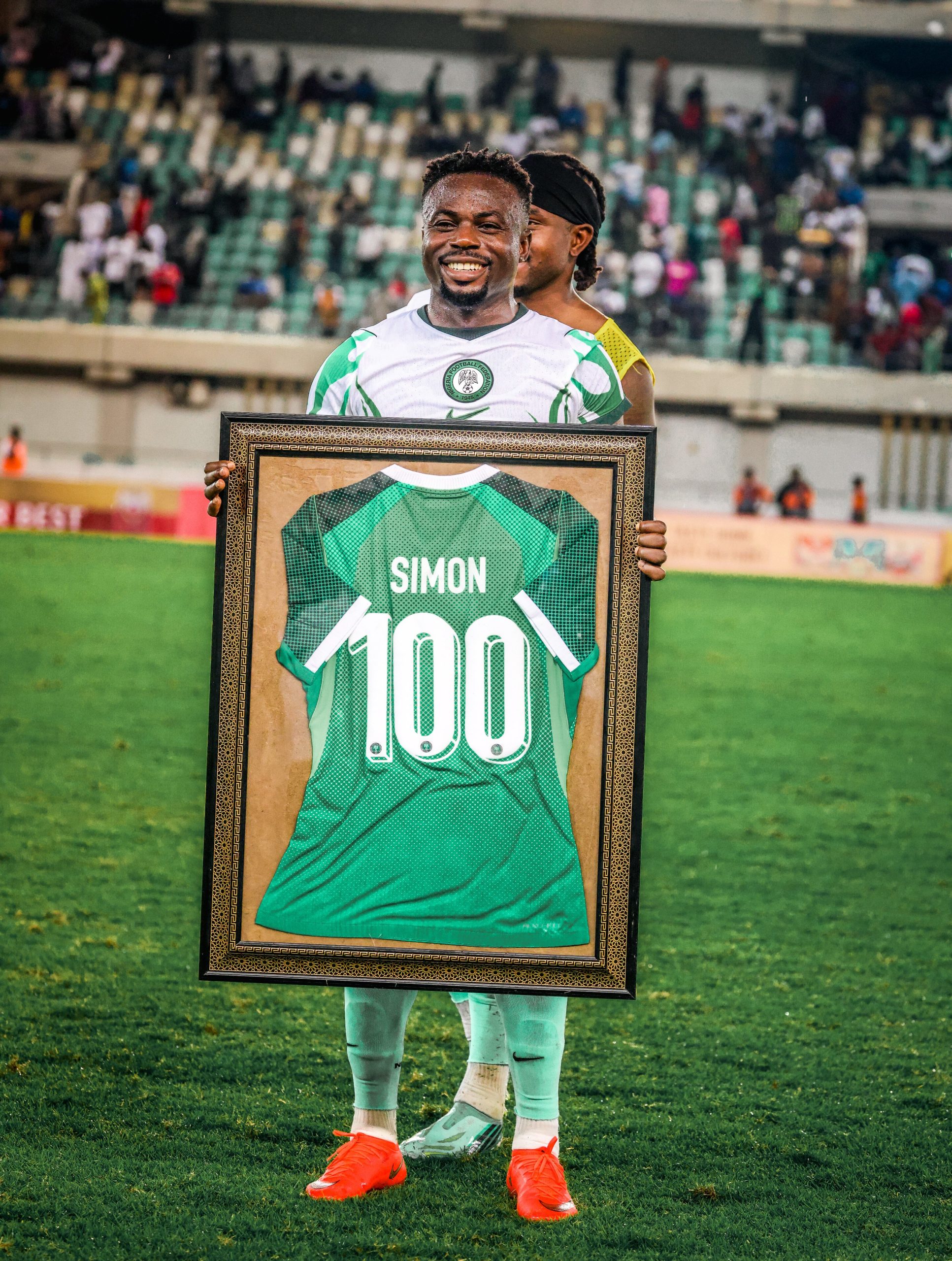 Moses Simon Celebrated After Reaching 100 Caps for Nigeria