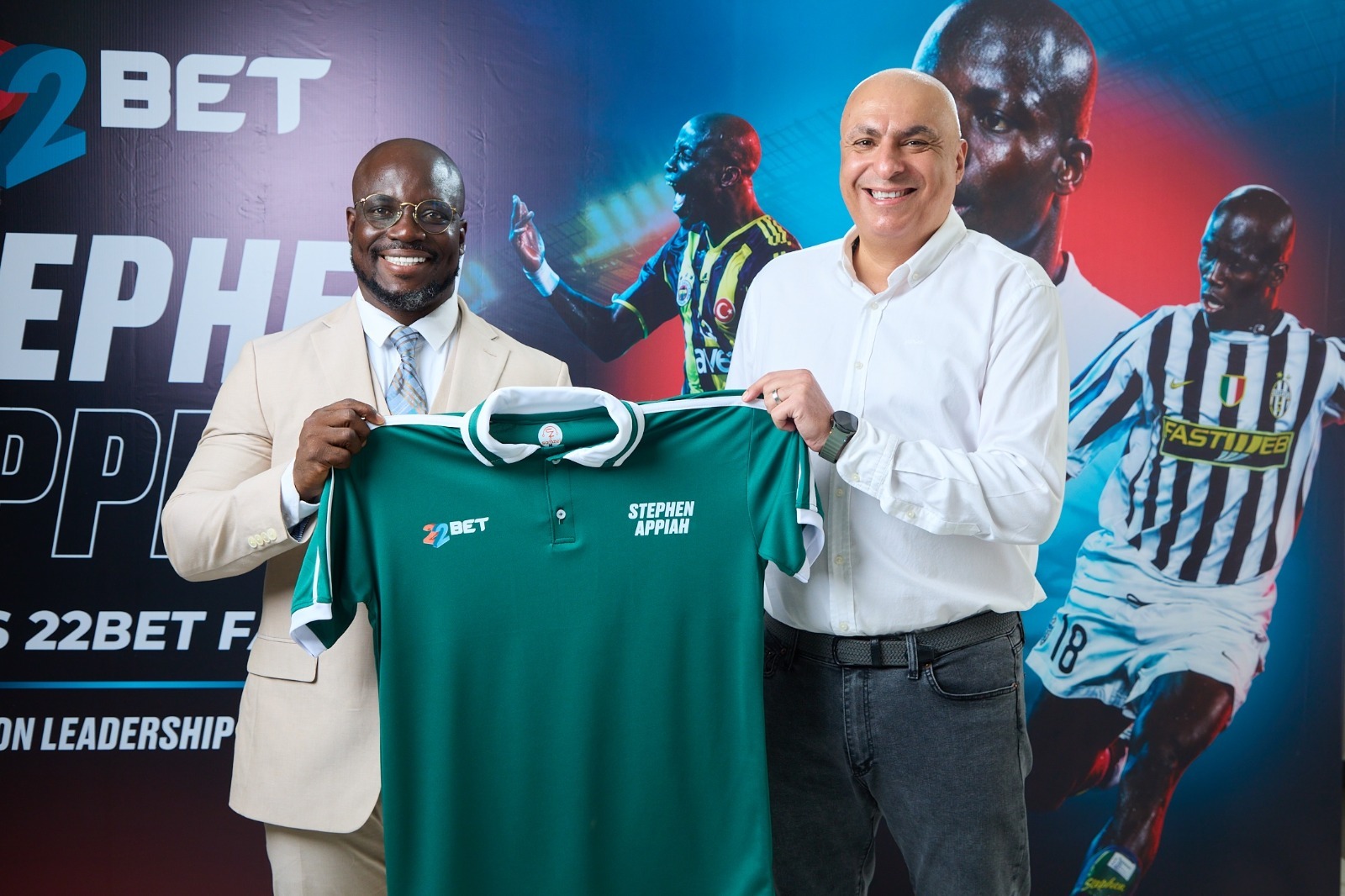 African legend Stephen Appiah joins Adebayor, Wanyama and Amokachi in 22Bet’s African Football Network