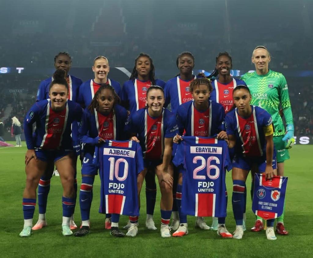 PSG Féminine Back Ajibade as Super Falcons Captain Begins Injury Rehabilitation